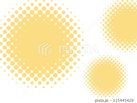 ドット背景オレンジ色のシンプルな網点 115445429
