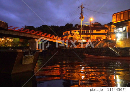 京都宇治川　喜撰橋夜景 115445674