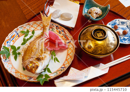 鯛、懐石料理、日本料理、和食 鯛、懐石料理、日本料理、和食 115445710