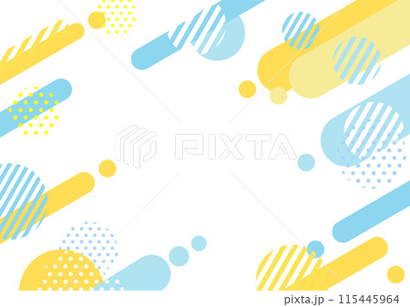 夏用青色のポップな背景 115445964