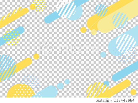 夏用青色のポップな背景 115445964