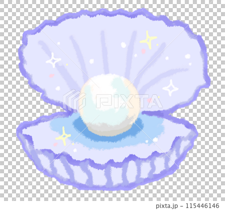A pearl in a beautiful shell 115446146