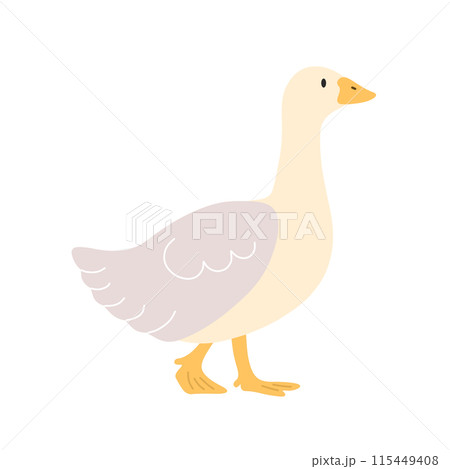 かわいいガチョウのイラスト 115449408