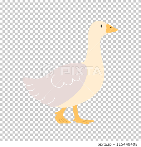Cute goose illustration 115449408