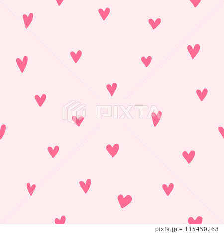 Valentine Hearts - pink seamless pattern background Valentine Hearts - pink seamless pattern background 115450268