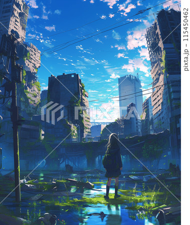 崩壊都市と少女 崩壊都市と少女 115450462