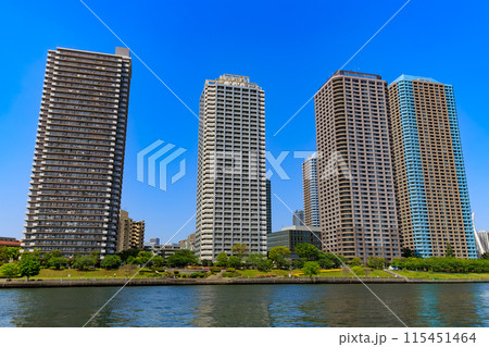 東京　中央区 佃　晴海運河沿いのタワーマンション 115451464