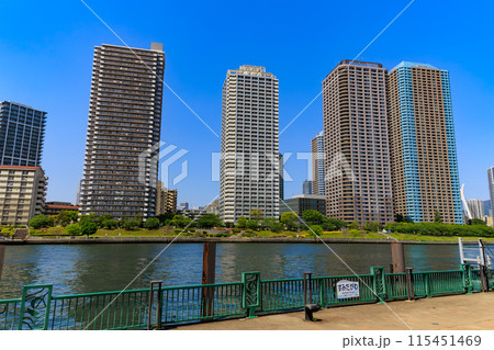 東京　中央区 佃　晴海運河沿いのタワーマンション 115451469