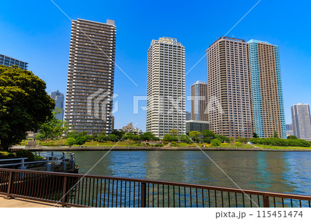 東京　中央区 佃　晴海運河沿いのタワーマンション 115451474