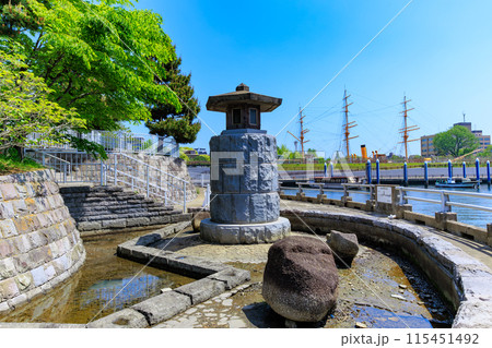 東京 江東区 晴海運河に浮かぶ 中の島公園 東京 江東区 晴海運河に浮かぶ 中の島公園 115451492
