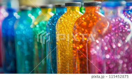 Plastic polymer color pigment granules industrial. 115452875