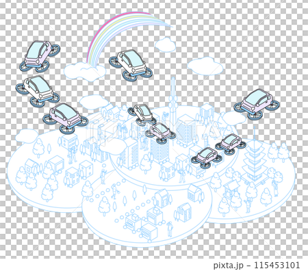 Flying car image Flying car image 115453101