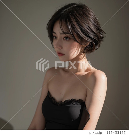 美しいの若い女性のポートレート 美しいの若い女性のポートレート 115453135