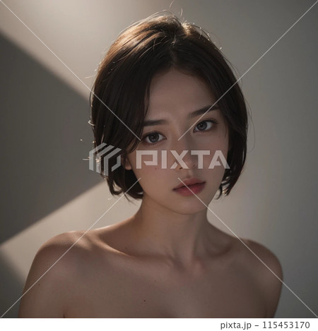 美しいの若い女性 115453170