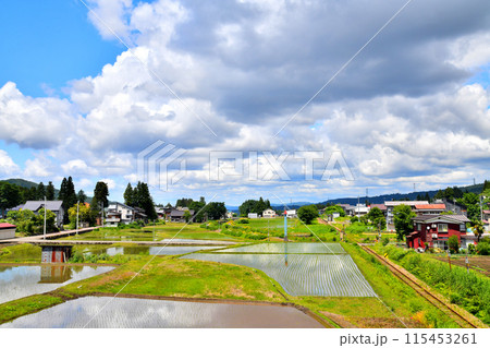 JR飯山線 越後田沢駅周辺の風景(新潟県十日町市)【2024.6】 115453261
