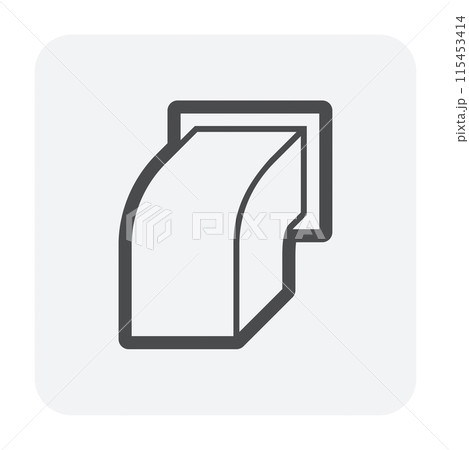 Hood wall vent cap vector icon, part in ventilation system. Hood wall vent cap vector icon, part in ventilation system. 115453414