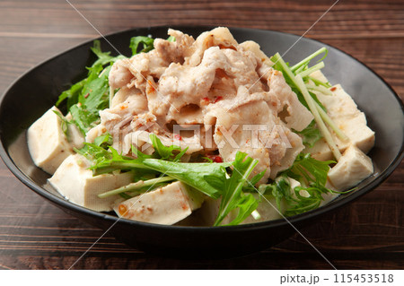 冷しゃぶ豆腐サラダ 冷しゃぶ豆腐サラダ 115453518