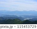 夏の長野県 雄大な山々と雲 115453729