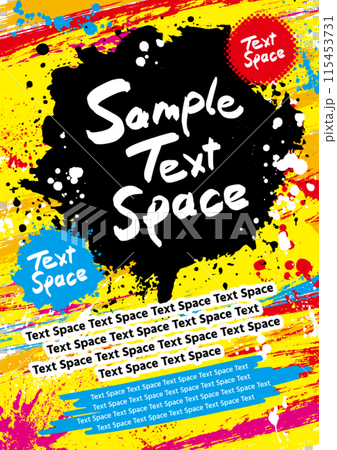 Grunge design with flashy paint mainly in black Grunge design with flashy paint mainly in black 115453731