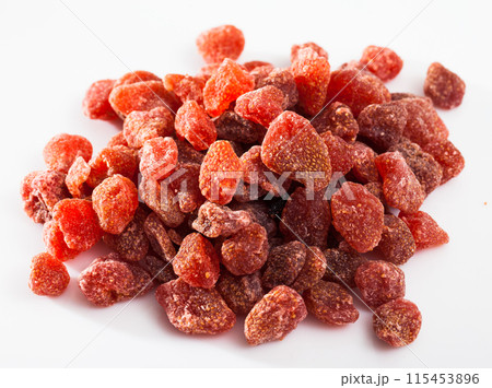 Tasty dessert - dried strawberries Tasty dessert - dried strawberries 115453896