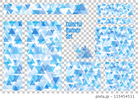 Banner set_triangle_blue 115454511