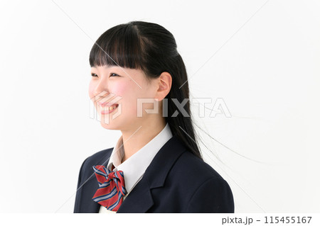 女子高生 ポートレート 横顔 女子高生 ポートレート 横顔 115455167