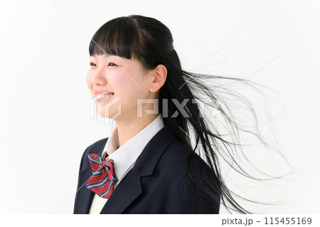 女子高生 ポートレート 横顔 女子高生 ポートレート 横顔 115455169