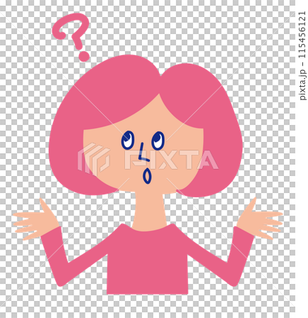 A woman with a troubled look 115456121