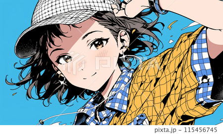 ブレークダンスを練習中の若い女性