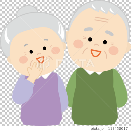 Illustration of a happy couple 2 Illustration of a happy couple 2 115458017