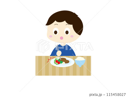 食事マナー刺し箸のイラスト素材 [115458027] - PIXTA