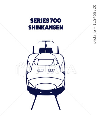 700系新幹線のデザインイラスト01 115458520