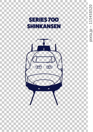 700系新幹線のデザインイラスト01 115458520