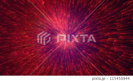 Abstract spiral tunnel of flying glowing magical whirl particles bokeh circles of multicolored red energy swirl background Abstract spiral tunnel of flying glowing magical whirl particles bokeh circles of multicolored red energy swirl background 115458944