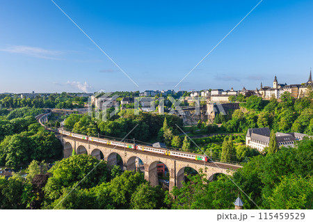 The Passerelle, aka the Luxembourg Viaduct, a viaduct in Luxembourg City, southern Luxembourg. 115459529