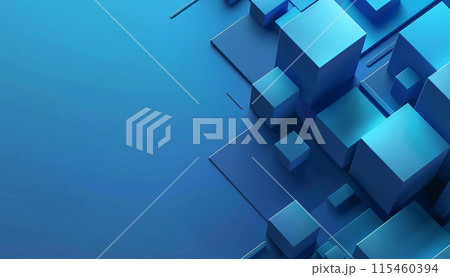 ブルーの抽象的な背景素材 115460394