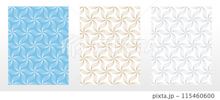 Set of abstract geometric patterns. Seamless vector backgrounds. Colored ornaments Graphic modern patterns Simple lattice graphic design Set of abstract geometric patterns. Seamless vector backgrounds. Colored ornaments Graphic modern patterns Simple lattice graphic design 115460600