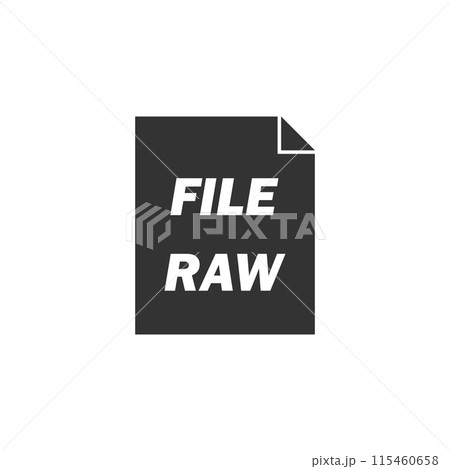 Raw icon flat 115460658