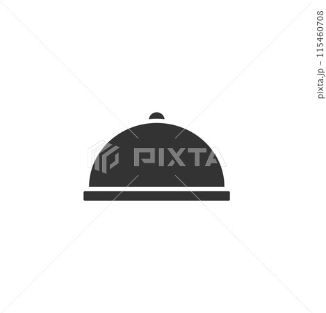 Covered Food icon flat 115460708