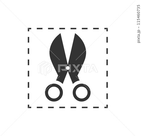 Coupon cutting icon flat 115460735