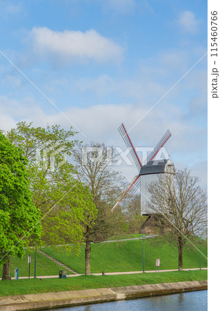 ベルギー ブルージュ 風車 Bonne-Chière mill ベルギー ブルージュ 風車 Bonne-Chière mill 115460766