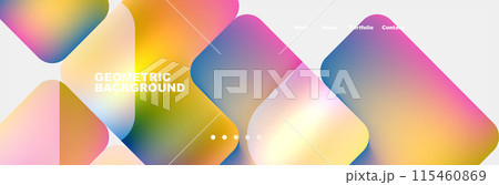 Square internet web page design template. Vector Illustration For Wallpaper, Banner, Background, Card, Book Illustration, landing page 115460869