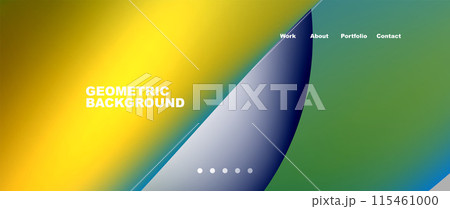 Colorful flowing shapes, wave lines with neon gradients. Vector Illustration For Wallpaper, Banner, Background, Card, Book Illustration, landing page 115461000