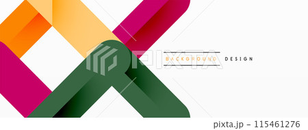 Colorful lines with shadows. Geometric background design. Vector Illustration For Wallpaper, Banner, Background, Card, Book Illustration, landing page Colorful lines with shadows. Geometric background design. Vector Illustration For Wallpaper, Banner, Background, Card, Book Illustration, landing page 115461276