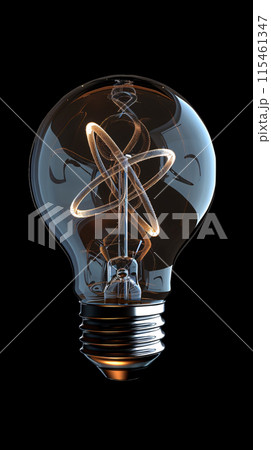 A single light bulb, with a bright, glowing filament that is shaped like a WHAT , brand new and glowing brightly, floating isolated against a deep, solid black background. A single light bulb, with a bright, glowing filament that is shaped like a WHAT , brand new and glowing brightly, floating isolated against a deep, solid black background. 115461347