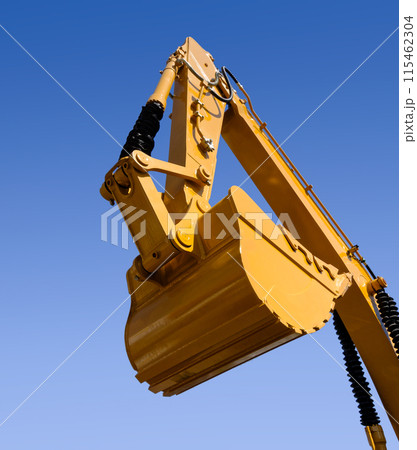 Scoop and hydraulic arm of an excavator Scoop and hydraulic arm of an excavator 115462304