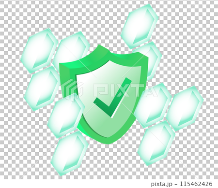 サイバーセキュリティのイラスト素材 サイバーセキュリティのイラスト素材 115462426