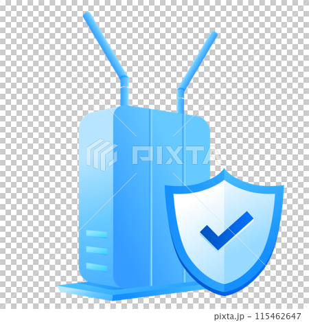 Wifi, router, security illustration material 115462647