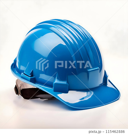blue safety helmet 115462886