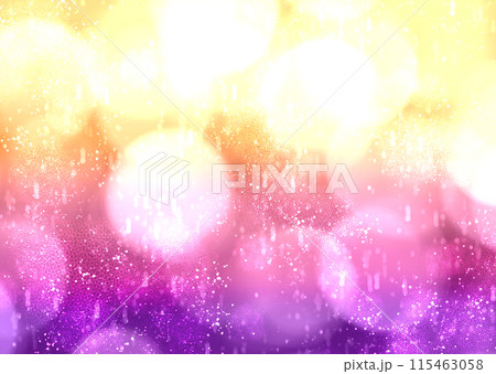 神秘的で幻想的なきらきら光るグラデーション背景 – 壁紙・テクスチャ・イラスト素材【金色・ピンク・紫 115463058